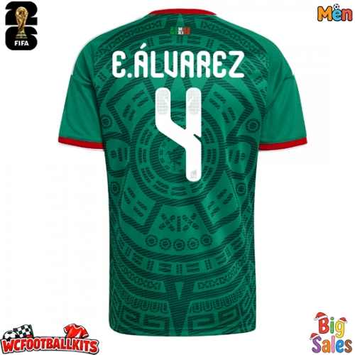 Mexico Edson Alvarez #4 Replica Home Stadium Shirt World Cup 2026 Short Sleeve